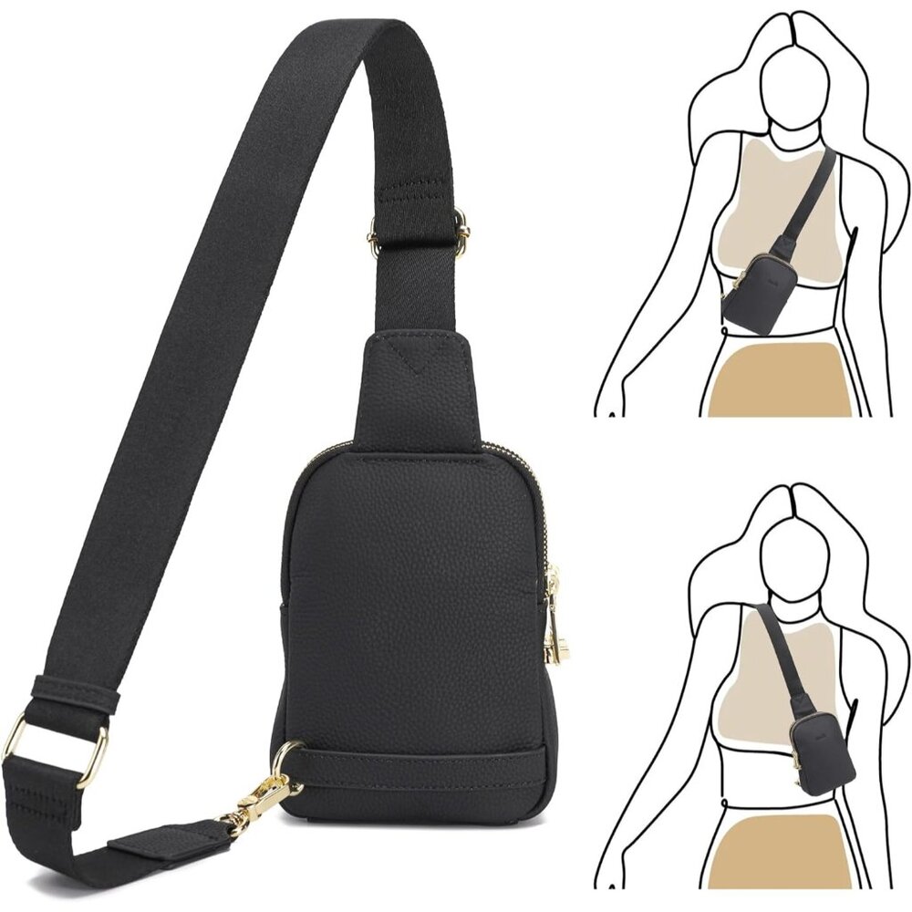 Versatile Adjustable Strap Leather Sling Bag For … - image 7
